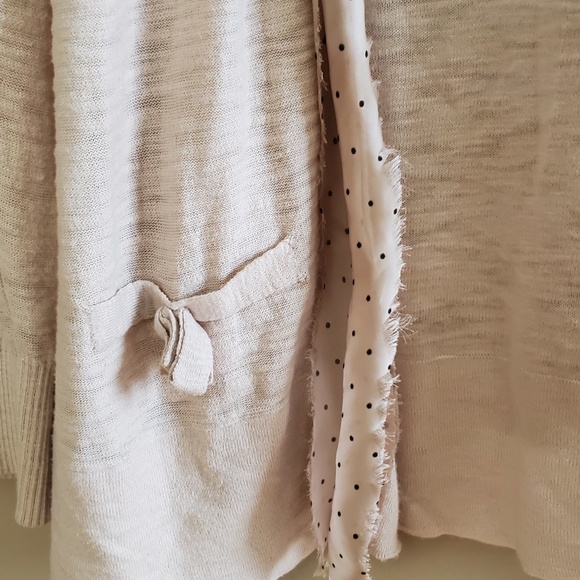 🪩 Lauren Conrad Tan open cardigan sz M - Picture 2 of 4